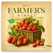 Calendrier mural 2027 Dessins Vintage March� Fruits L�gumes