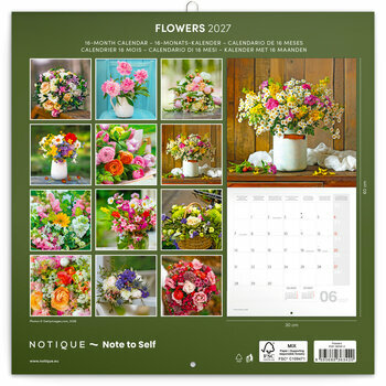 Calendrier 2027 Bouquets de Fleurs