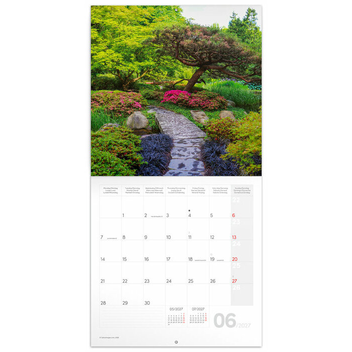 Calendrier 2027 Jardins et Massifs papier