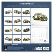 Calendrier mural 2027 Dessins Art Voitures de Collection