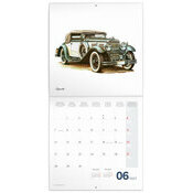 Calendrier  2027 Dessins Art Voitures de Collection