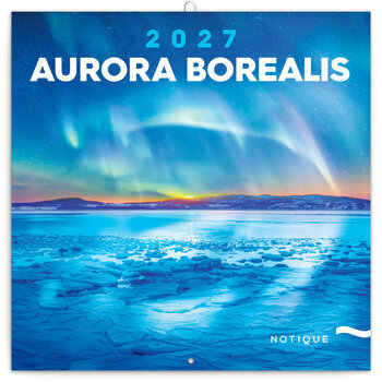 Calendrier 2027 Aurores Bor&eacute;ales C&eacute;lestes
