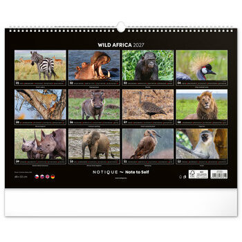 Maxi Calendrier 2027 Animaux Sauvages Afrique
