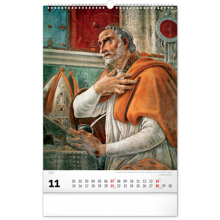 Calendrier Splendeurs de la Renaissance2027 Affiches Vintage Art Renaissance