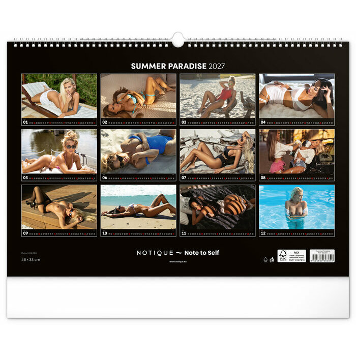 Maxi Calendrier 2027 Femme Sexy Bikini