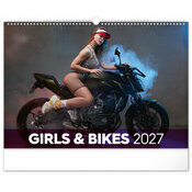Maxi Calendrier Mural 2027 Femme et Moto Sexy