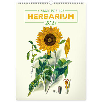 Maxi Calendrier 2027 Affiches Herbier Botanique Vintage