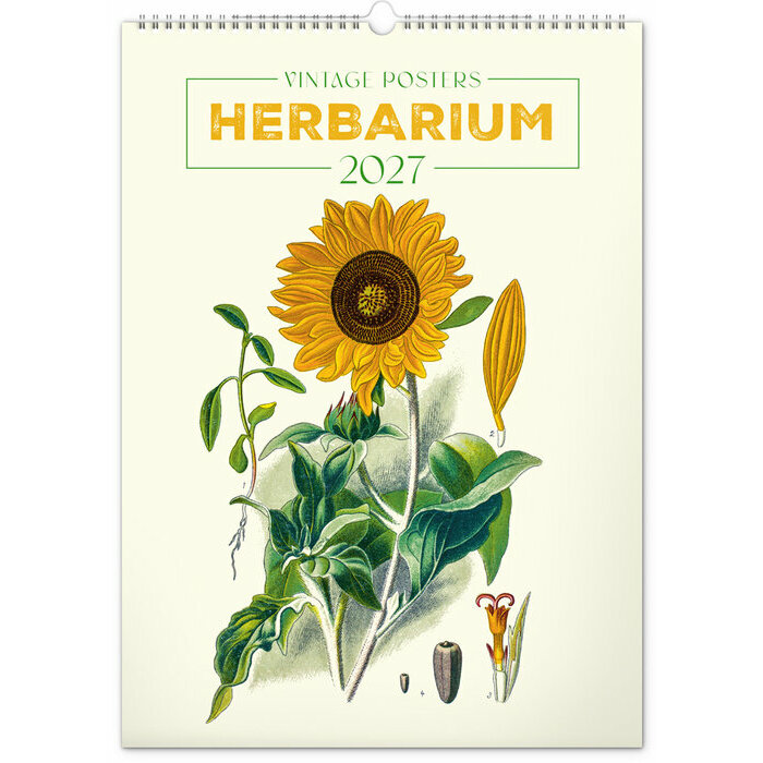 Calendrier 2027 Affiches Herbier Botanique Vintage