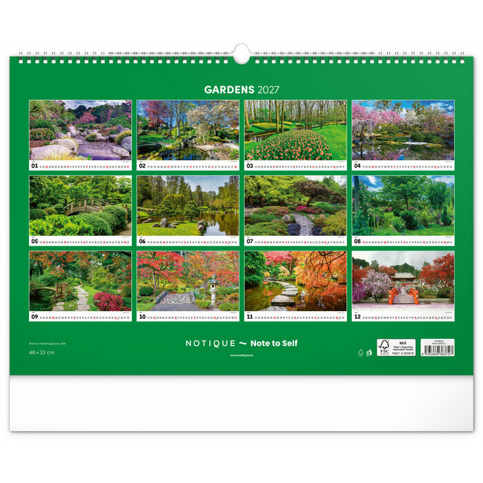 Maxi Calendrier 2027 Jardins Majestueux