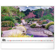 Maxi Calendrier 2027 spirale Jardins Majestueux