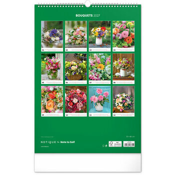 Maxi Calendrier 2027 Bouquets Fleurs et Compositions Florales