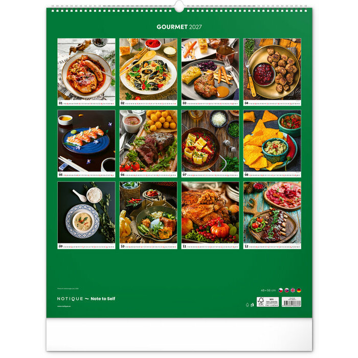 Maxi Calendrier 2027 Cuisine Gourmets