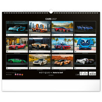 Maxi Calendrier 2027 Voitures Supercars Puissantes