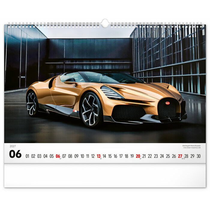 Maxi Calendrier 2027 Voitures Supercars reve Puissantes