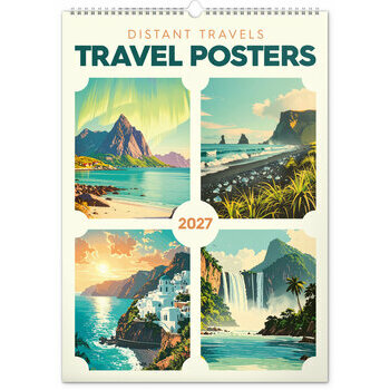 Maxi Calendrier 2027 Affiches Voyage autour du Monde