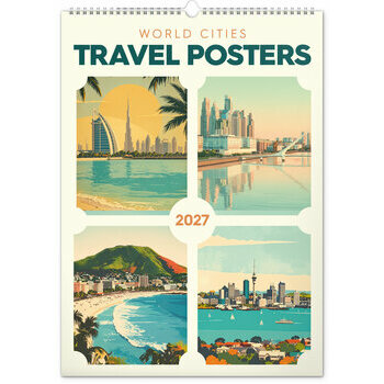 Maxi Calendrier 2027 Affiches Vintage Villes du Monde