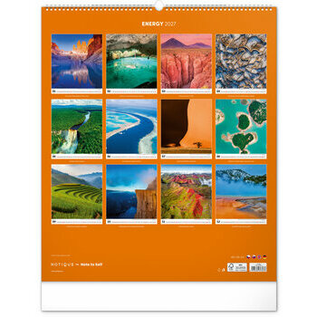 Maxi Calendrier 2027 Beaut&eacute;s des Paysages et Energie 