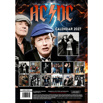 Calendrier 2027 AC DC format A3