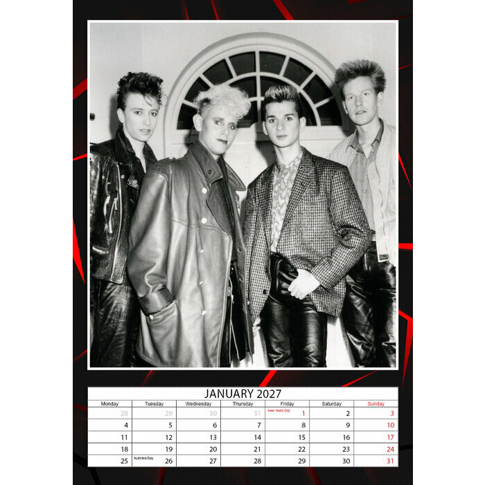 Calendrier 2027 Depeche Mode Format A3 Calendrier papier 2027 Depeche Mode