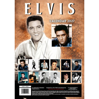 Calendrier 2027 Elvis Presley Format A3