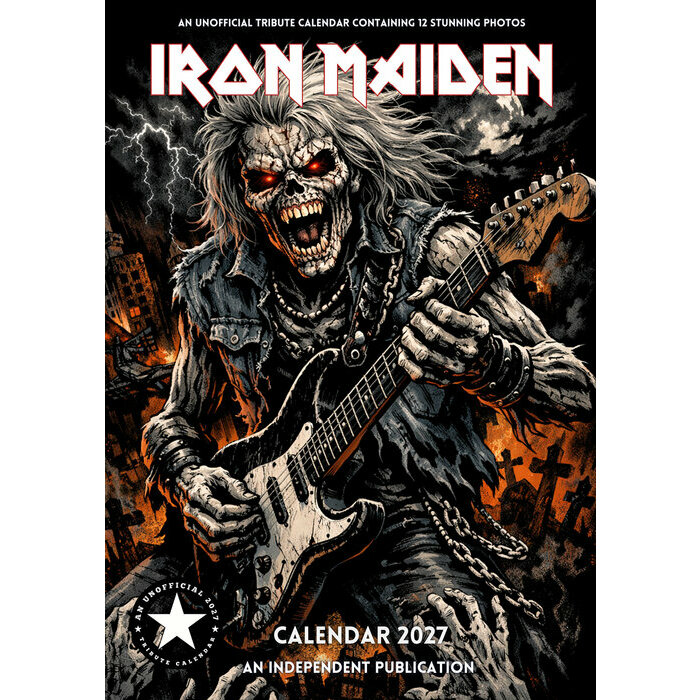 Calendrier 2027 mural Iron Maiden