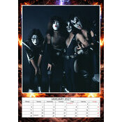 Calendrier 2027 Kiss Format A3 Calendrier papier 2027 Kiss