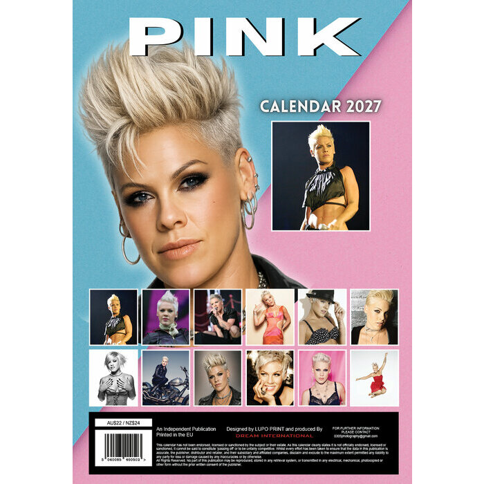Calendrier papier 2027 Pink