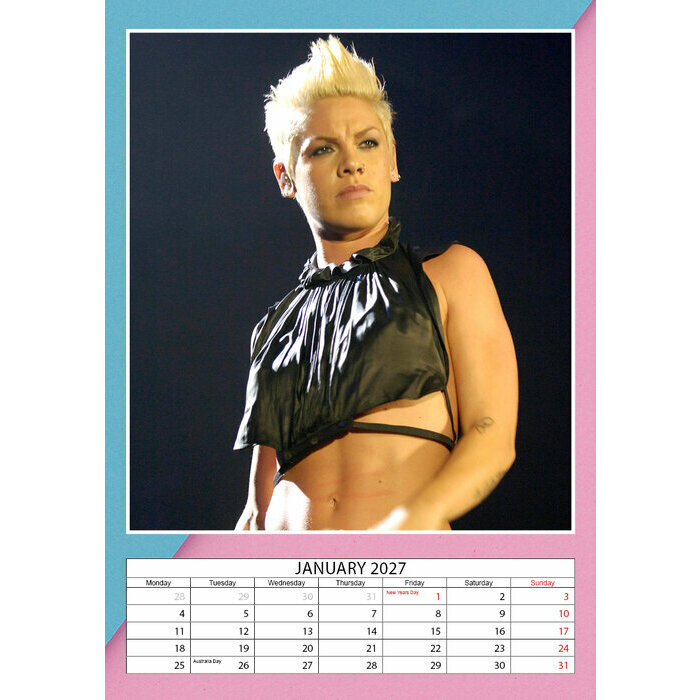 Calendrier 2027  Pink