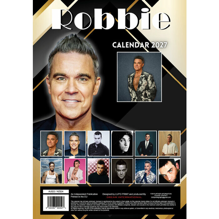 Calendrier 2027 mural Robbie Williams