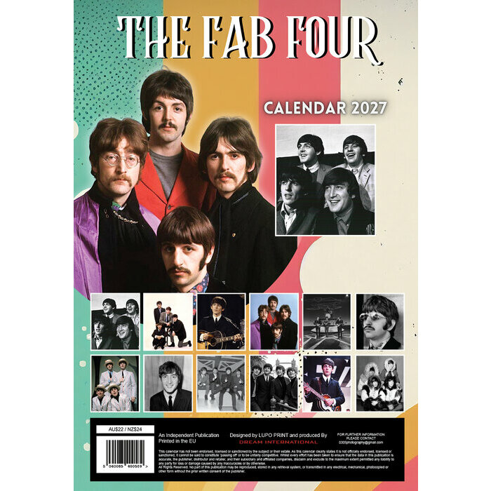 Calendrier papier Beatles 2027