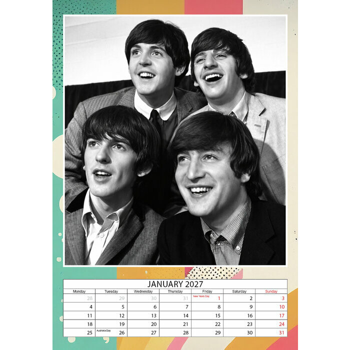 Calendrier Beatles spirale 2027