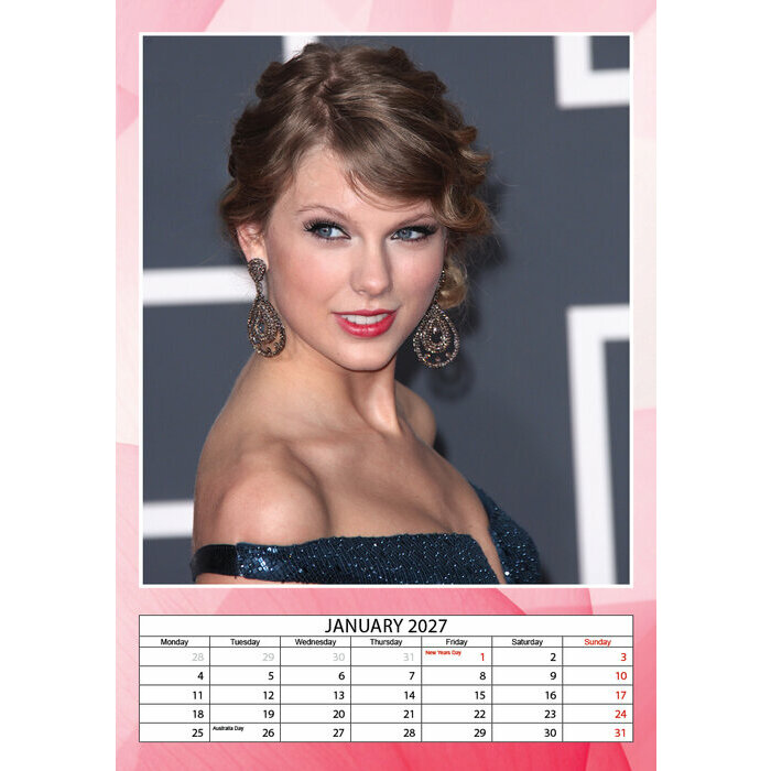 Calendrier 2027 Taylor Swift Format A3 Calendrier papier 2027 Taylor Swift