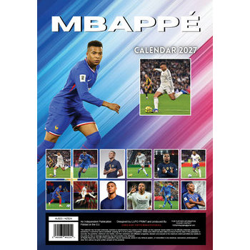 Calendrier 2027  Kylian Mbapp&eacute; Football Format A3