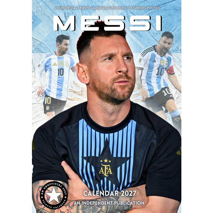 Calendrier 2027 Lionel Messi Football Format A3 Calendrier 2027 mural Lionel Messi