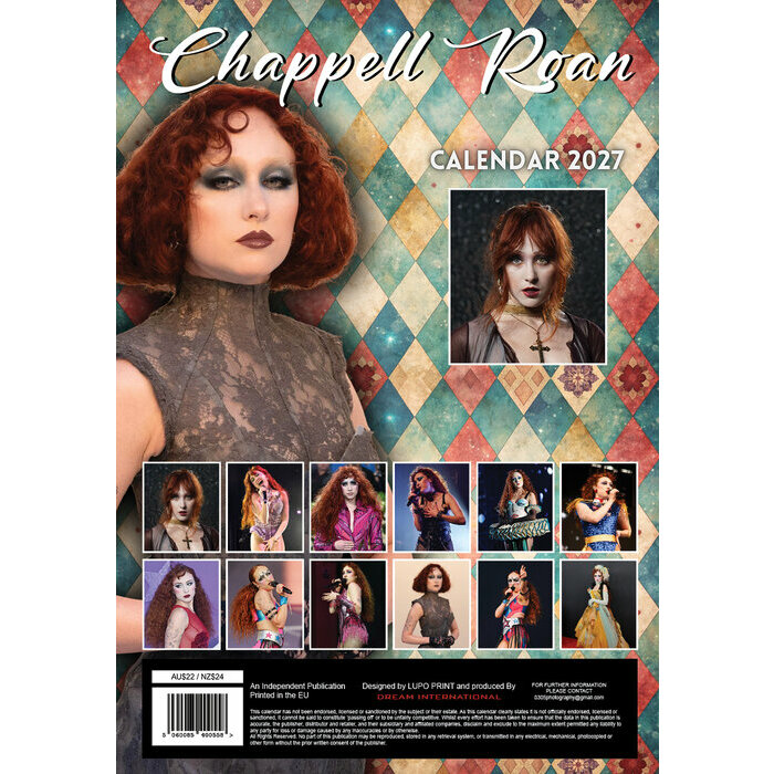 Calendrier 2027 Chappel Roan Chanteuse Format A3 Calendrier 2027 papier Chappel Roan