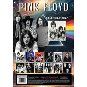 Calendrier 2027 Pink Floyd Rock Format A3 Calendrier 2027 mural Pink Floyd Format A3