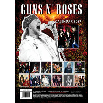 Calendrier 2027 Guns N'Roses Hard Rock Format A3