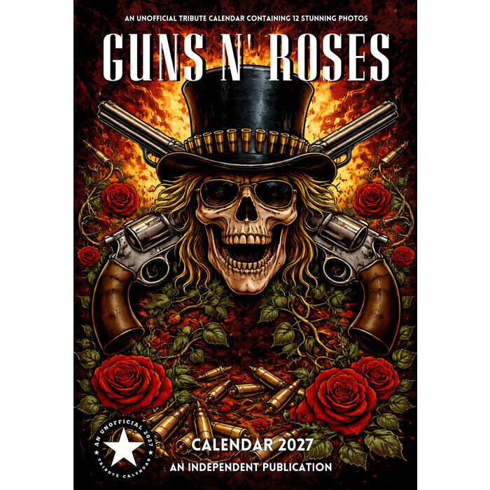 Calendrier 2027 Guns N'Roses Hard Rock Format A3 Calendrier 2027 Guns N'Roses Hard Rock