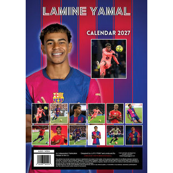Calendrier 2027  Lamine Yamal Football Format A3