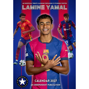 Calendrier 2027  Lamine Yamal Football Format A3