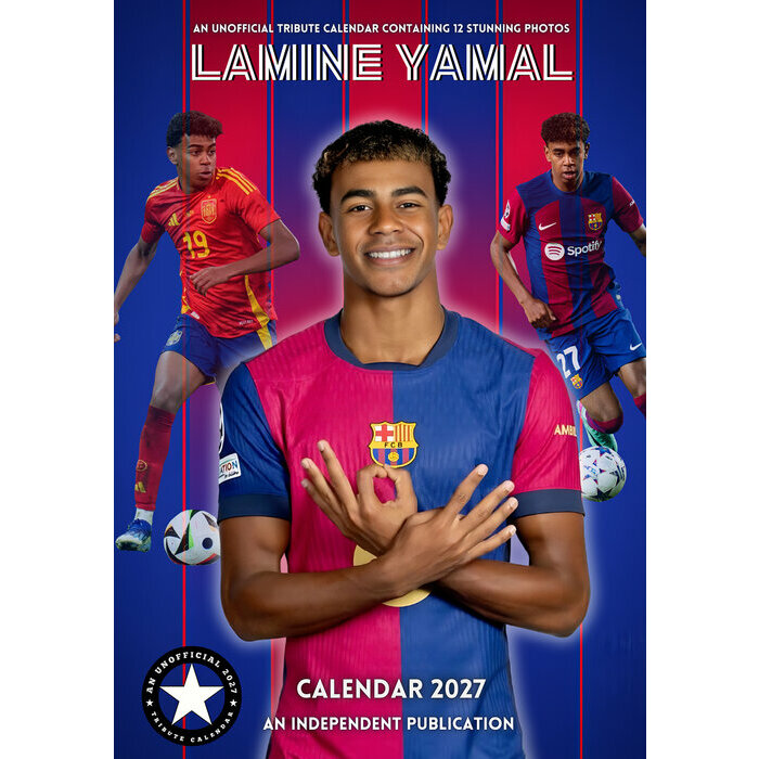 Calendrier 2027 Lamine Yamal Football Format A3 Calendrier 2027 mural Lamine Yamal