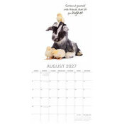 Calendrier 2027 Animaux Adorables Fonds Blancs Calendrier 2027 Adorables Fonds Blancs