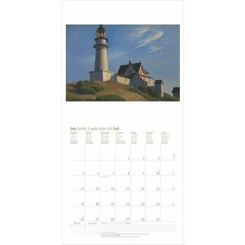 Calendrier 2027 Artiste Edouard Hopper