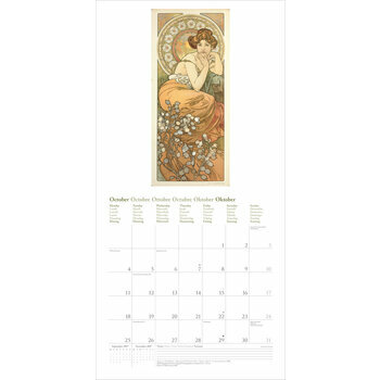 Calendrier 2027 Artiste Alphonse Mucha