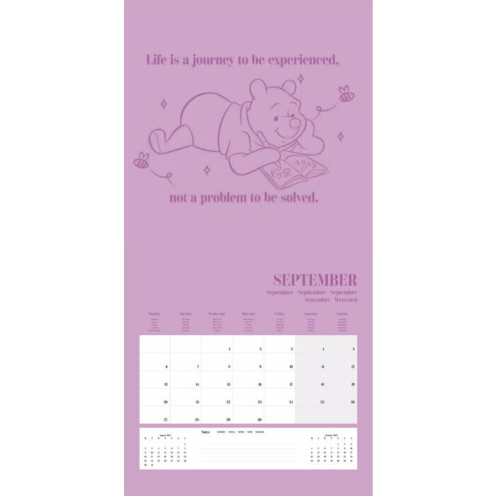 Calendrier 2027 Disney Winnie L'Ourson