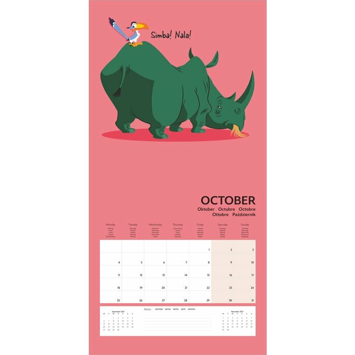 Calendrier papier 2027 Dessin Anim� Le Roi Lion Disney