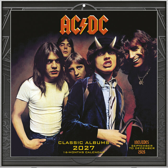 Calendrier Mural 2027 AC DC 