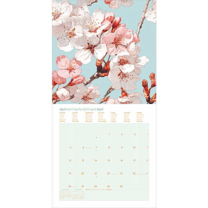 Calendrier 2027 Eco Responsable Floral