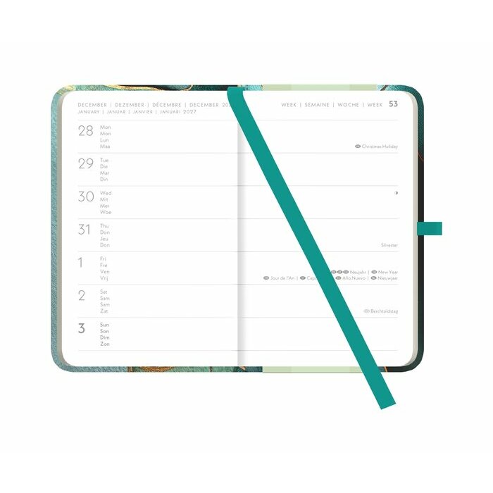 Mini Agenda Eco Responsable Jungle papier 2027