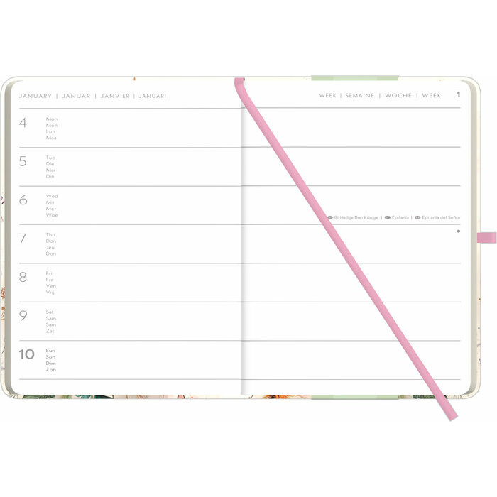 Agenda Eco Responsable Floral papier 2027